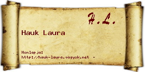 Hauk Laura névjegykártya